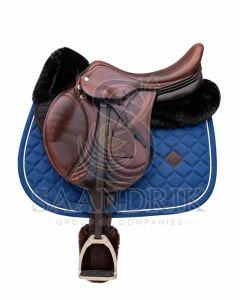 Cobalt Cloud Sheepskin Blue Half Saddle Pad