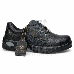 Grip Core L4 Leather Black Low Ankle Safety Shoes