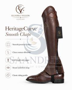 Heritage Curve Brown Leather Smooth Chap