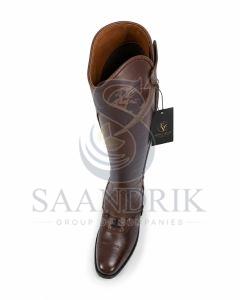 Heritage Curve Brown Leather Smooth Chap