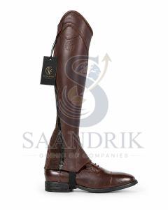 Heritage Curve Brown Leather Smooth Chap