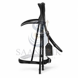 Noctis Jewel Black Double Leather Horse Bridle