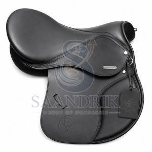 Noir Regent Black Leather Horse Dressage Saddle