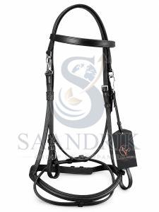 Novara Flex Premium Black Leather Horse Bridle