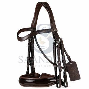 Regalia Patent Crank Brown Leather Horse Bridle