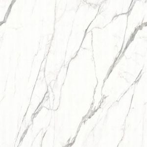 White Statuario Marble Floor Tile