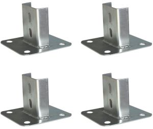 Galvanized Fence Post Base Plate Bracket