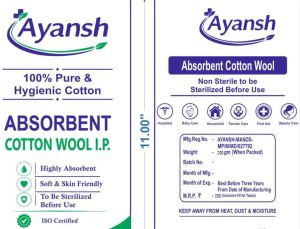 200 Gm Absorbent Cotton Wool Roll