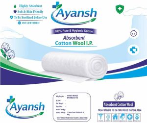 500 Gm Absorbent Cotton Wool Roll