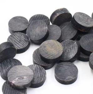 29mm Black Buffalo Horn Button with Line
