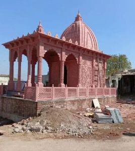 20 Foot Red Sandstone Temple