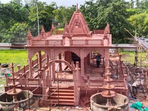 Carved Red Sandstone Temple