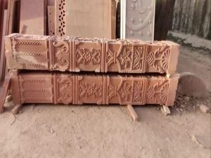 Designer Red Sandstone Pillar