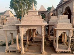 Mini Outdoor Pink Sandstone Temple