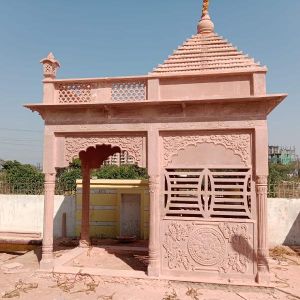Natural Red Sandstone Temple