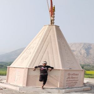 Pink Sandstone Temple Shikhar