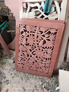 Rectangular Red Sandstone Jali