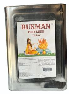 12 Liter Rukman Yellow Pooja Ghee