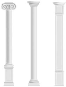 Decorative Fluted GRC Column Pillar