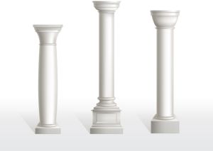 Decorative GRC Column Pillar