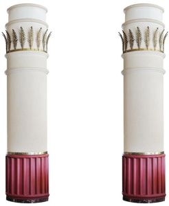 Decorative Leaf Band GRC Column