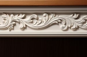 Floral Decorative GRC Cornice Moulding