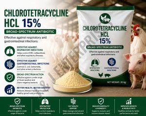 Chlorotetracycline HCL 15% Veterinary Antibiotic Feed Supplement