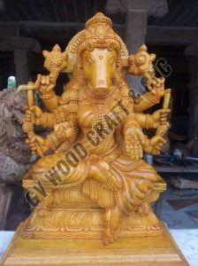 42 Inches Wooden Varagi Amman Statue