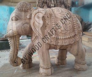 Wooden Elephant Statue