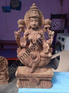 Wooden Lakshmi Statue