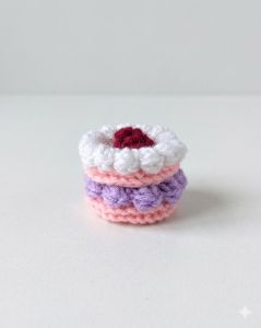 Berry Bliss Cake Charm Chroachet Toy