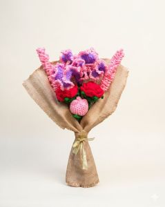Blush Bloom Chroachet Flower Bouquet
