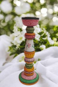 Enchanting Pattachitra Candel Stand