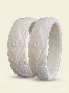 Heritage White Sankha Bangles