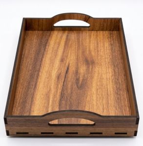 Premium Handcrafted Wooden Serving Tray with Handle