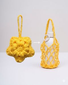 Sunny Bloom Chroachet Holder Pouch