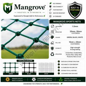 Mangrove 1.5mm Twisted Green Sports Net
