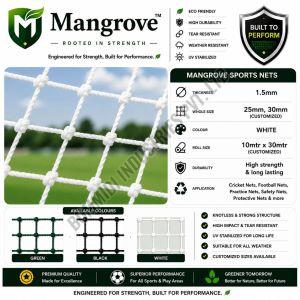 Mangrove 1.5mm Twisted White Sports Net
