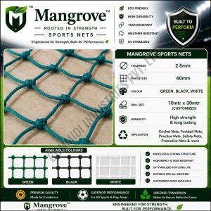 Mangrove 2.5mm Braided Green Sports Net