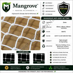 Mangrove 2mm Braided White Sports Net