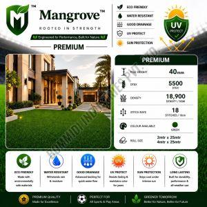 Mangrove Premium 40mm Artificial Grass