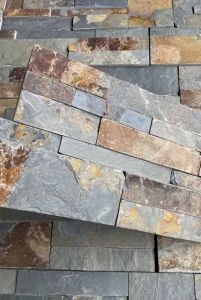 Autumn Rustic Slate Stone Wall Panel