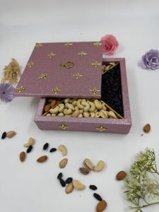 Designer Wooden Dry Fruit Hamper Box