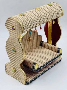 Handcrafted Wooden Laddu Gopal Jhula