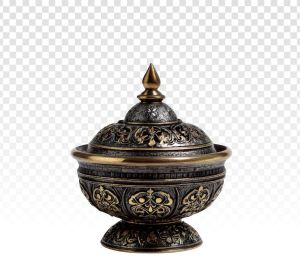 Antique Metal Decorative Storage Urn