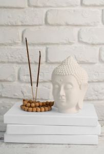 Buddha Head Incense Holder Decorative Statue