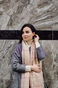 Ladies Checked Winter Scarf