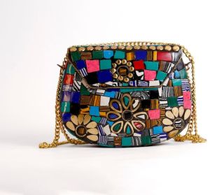 Ladies Multicolor Mosaic Designer Sling Bag