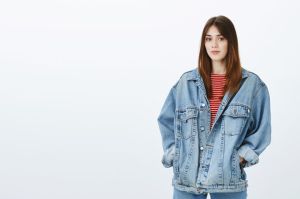 Ladies Oversized Denim Jacket