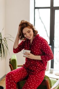 Ladies Printed Night Suit Set